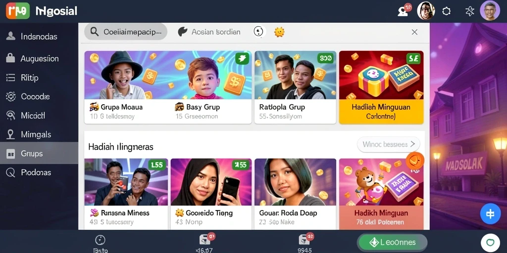 Fitur tantangan harian yang mengasyikkan.