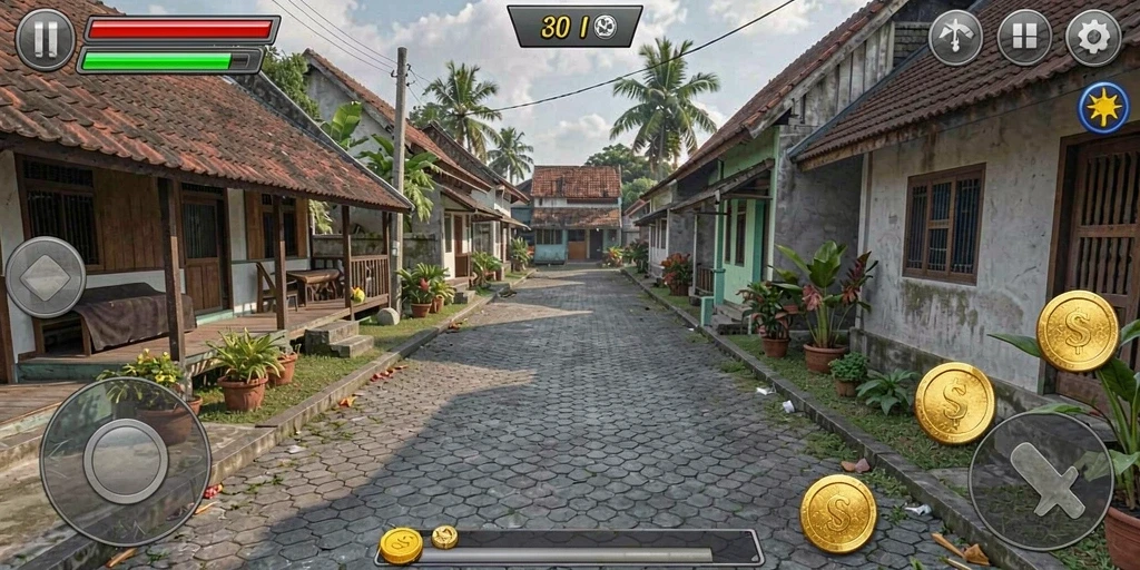 Leaderboards yang menunjukkan peringkat pemain.