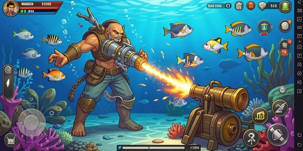 Tangkapan layar mode multiplayer yang penuh aksi.