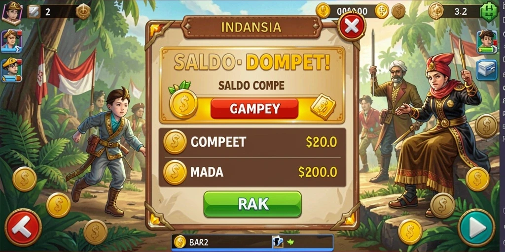Beragam level menantang yang bisa dieksplorasi.