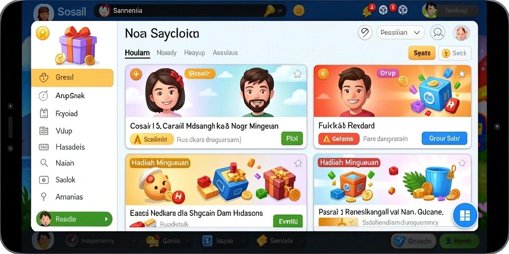 Berbagai pilihan permainan yang dapat dipilih sesuai preferensi pemain.